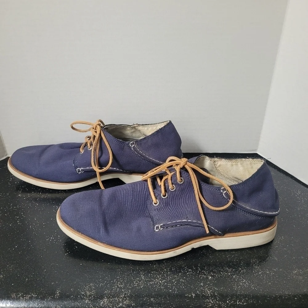 Sperry Topsider Blue Oxford Lace Up Shoes
